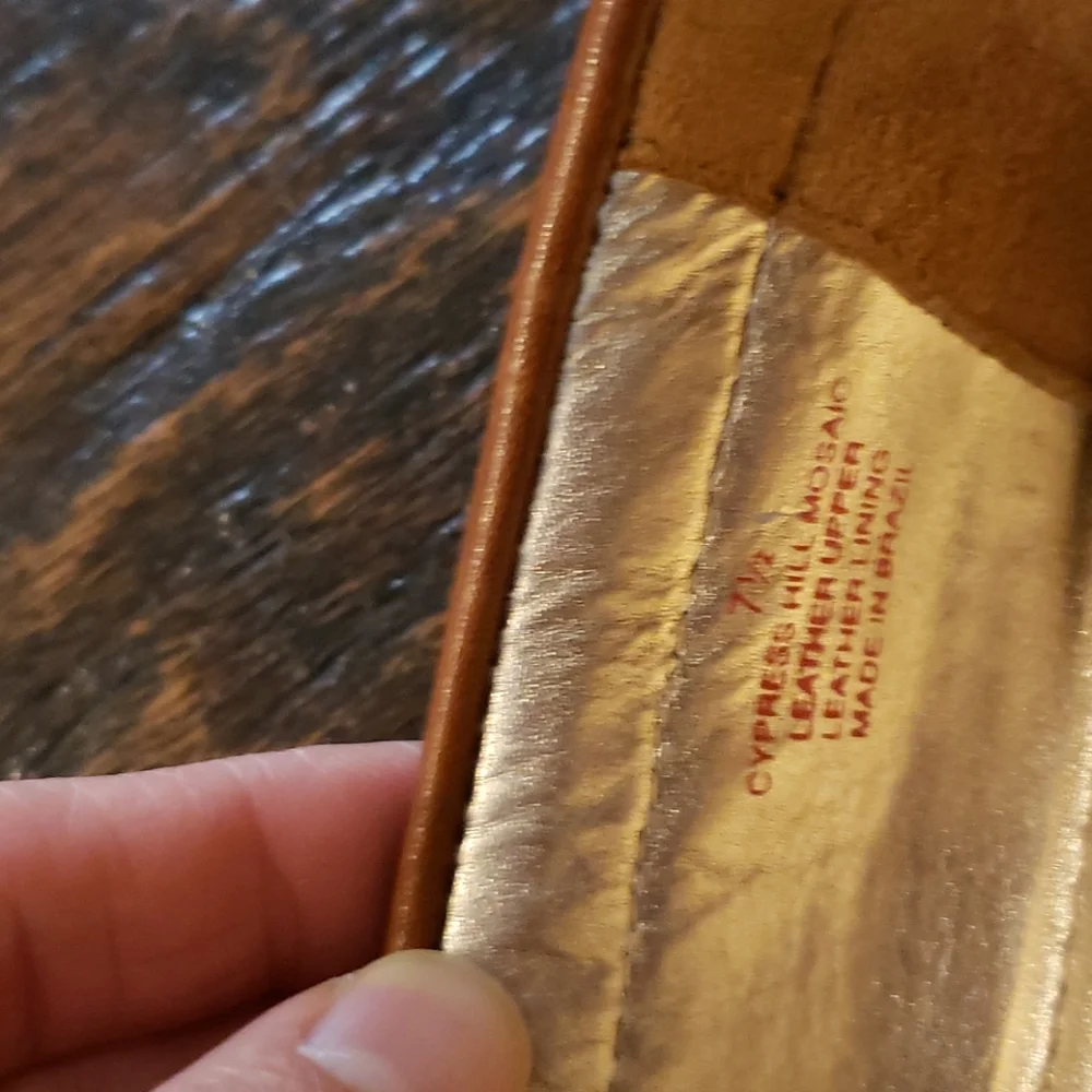 Women's Brown and White Loafers - Picture 3 of 6